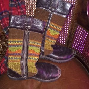 Born wool woven boots made in Mexico